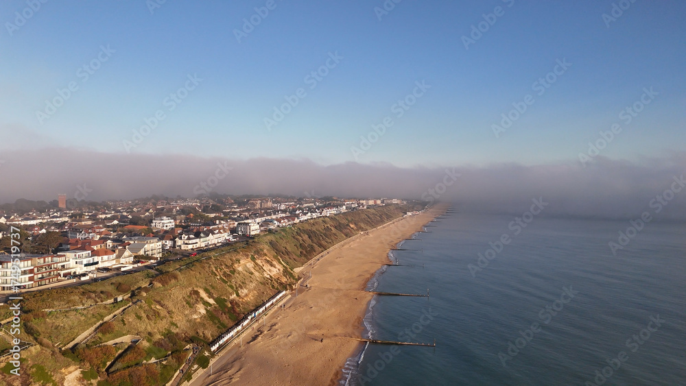 Fog rolling on to the beach