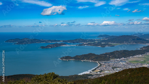 itoshima peninsula in fukuoka, japan view from Nijodake