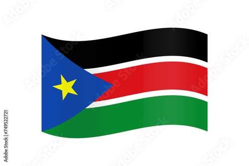 Flag of South Sudan vector illustration Free Download Flag of South Sudan vector illustration - GFXLoad
