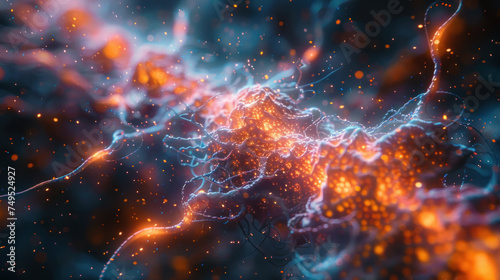 Abstract image on neural workings