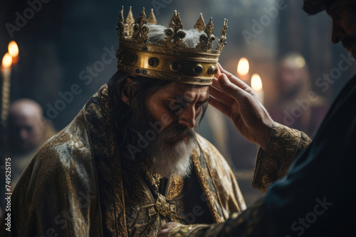 Coronation of German king Charlemagne Karl der Große