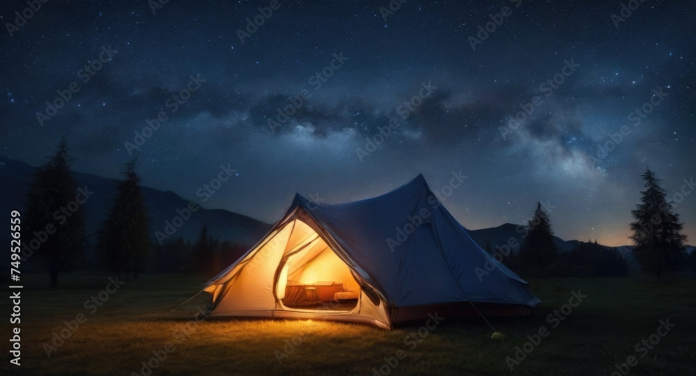 A Starry Night Dream: Waking Up to Breathtaking Views While Camping 