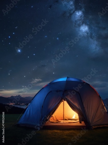 Connecting with Nature: A Night of Camping Beneath a Dazzling Starry Sky