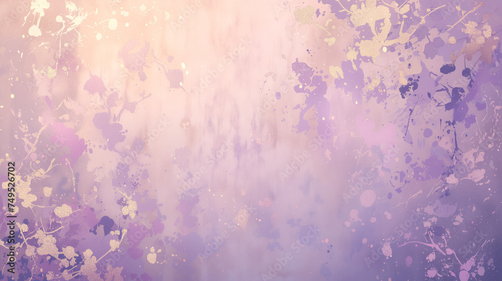 Bright purple colors scattered on the wall