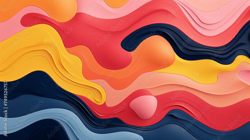 Obraz premium abstract Imaginesupernatural wave hell in the style