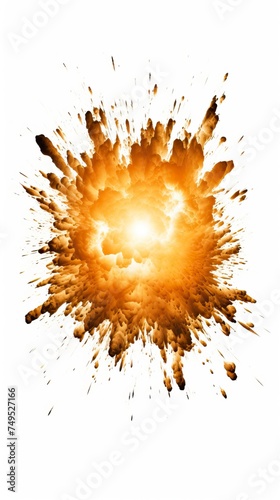 Explosion border isolated on White background