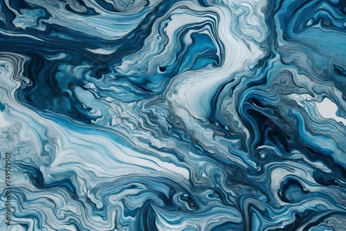 blue water surface generated by AI technology