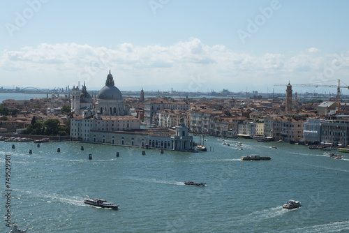 Panorama de venise vue de la basilic San Giorgio Maggiore, vue en hauteur sur tout Venise 