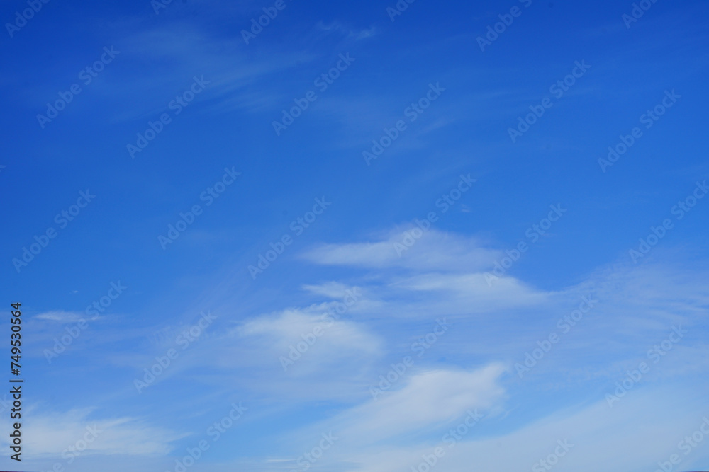 Sapphire Horizons: Enchanting Blue Sky and Gorgeous Clouds 