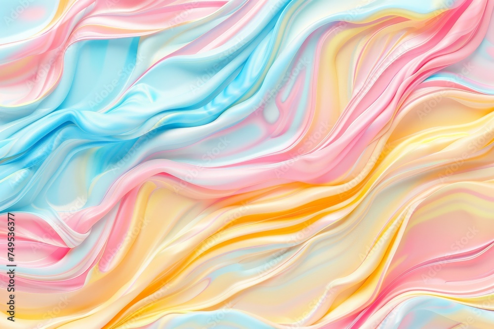 Background Texture in the Saltwater Taffy Stretch Sweet Pull Style created with Generative AI Technology - obrazy, fototapety, plakaty 