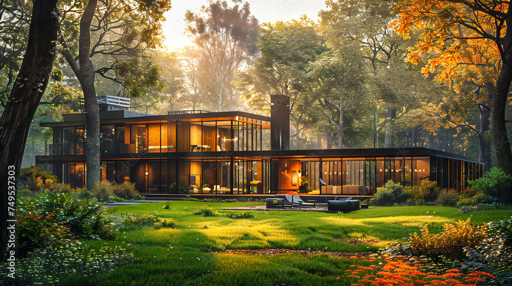 Luxury Villa in a Green Garden Setting, Modern Architecture and Lifestyle Luxury Villa in a Green Garden Setting, Modern Architecture and Lifestyle