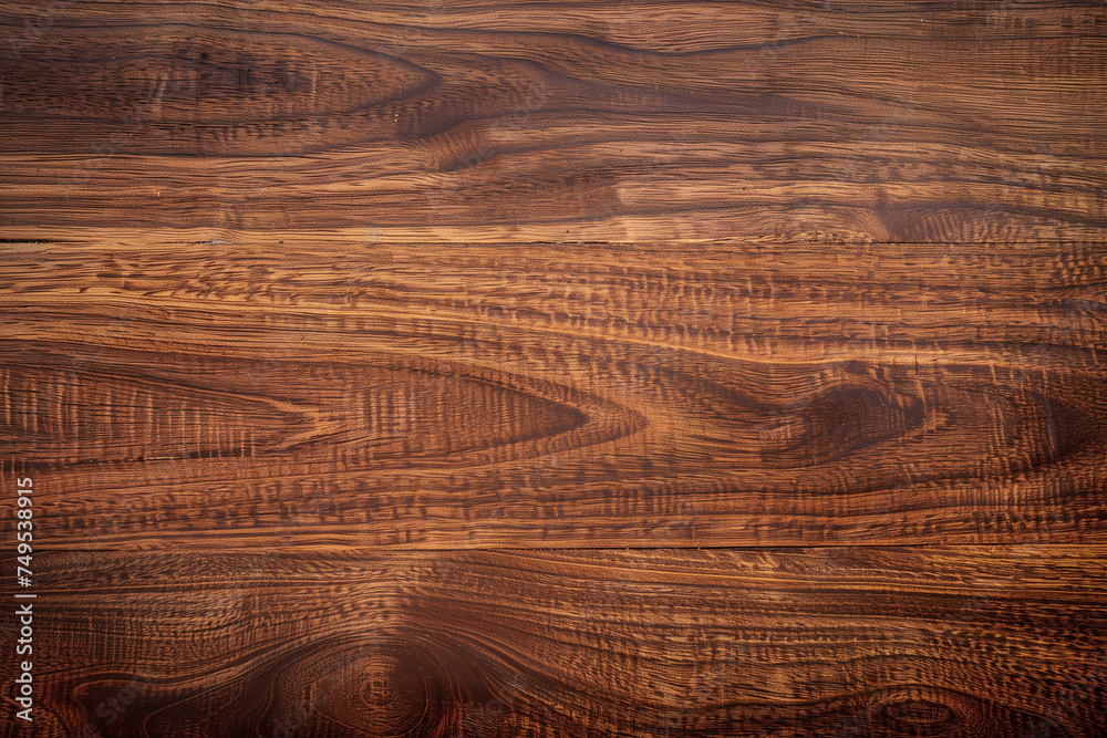 Close-up of warm, polished wood grain with intricate natural patterns
