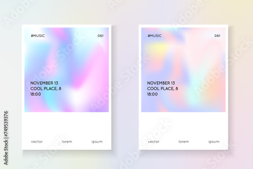 Pearlescent Mesh. Business 90s Illustration. Pink Color Label. Chrome Effect. Pastel Vector. Iridescent Fluid. Abstract Foil. Purple Pearlescent Mesh