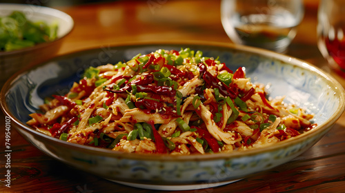 Chinese Shredded Chicken with Chili Oil