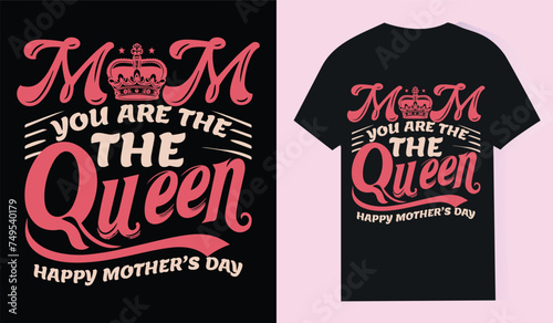 Mother's Day t-shirt design with typography photo