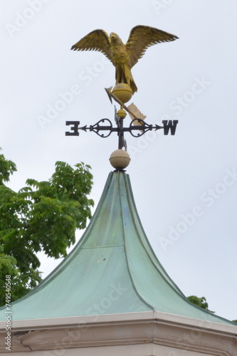 weathervane with flying bird