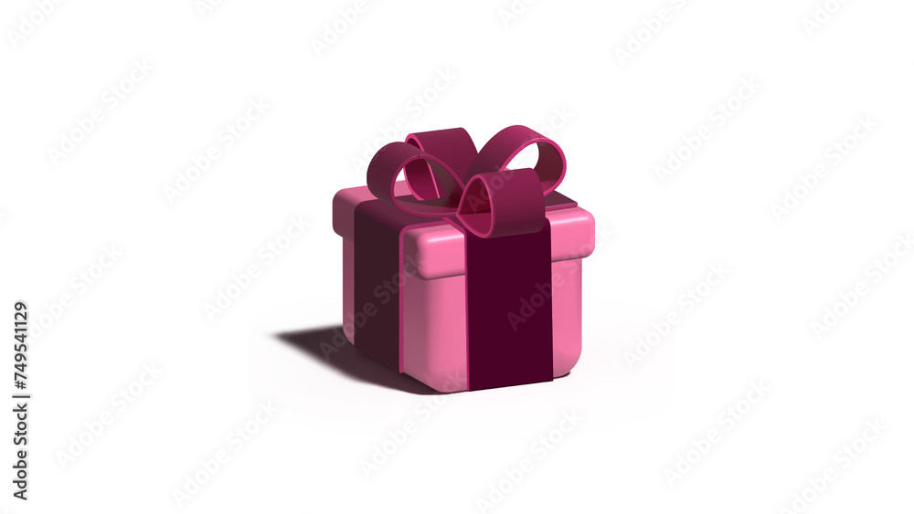 Obraz premium gift box with ribbon