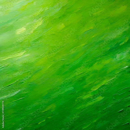 Green background with traces of brush strokes.
