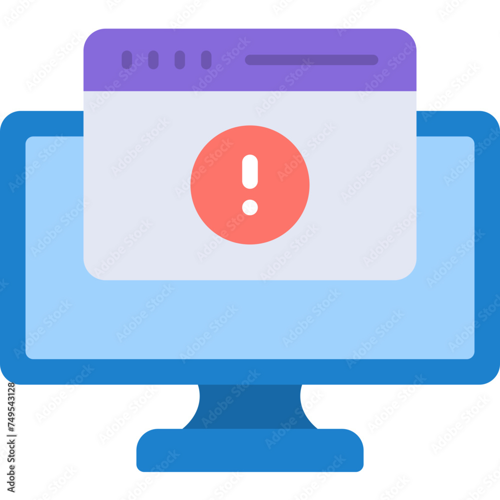 Error Vector Flat Icon