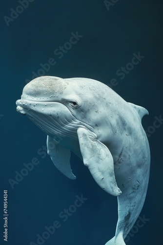 Graceful Giants: Full-Body Portrait of a Whale