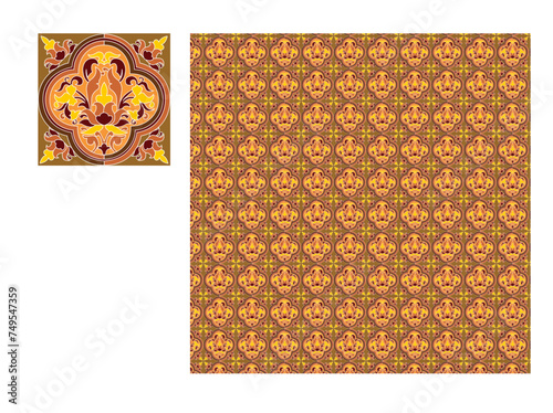 set of patterns, ornament islamic and standart pattern