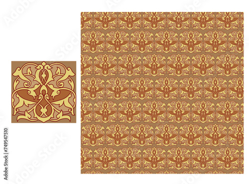 set of patterns, ornament islamic and standart pattern