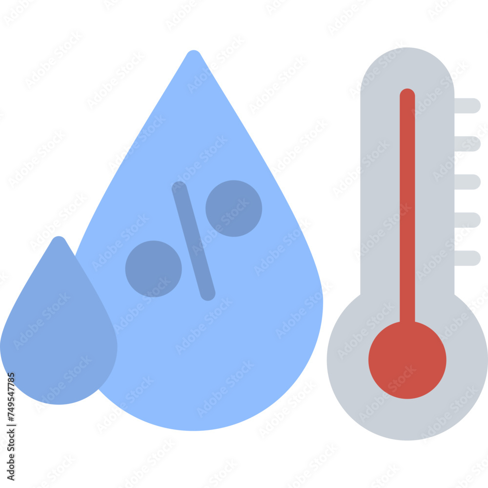 Humidity flat icon