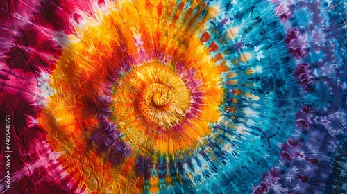 1960s Counterculture Spiraling Tie-Dye Patterns