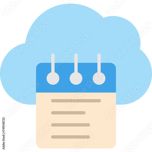 Cloud Vector Flat Icon