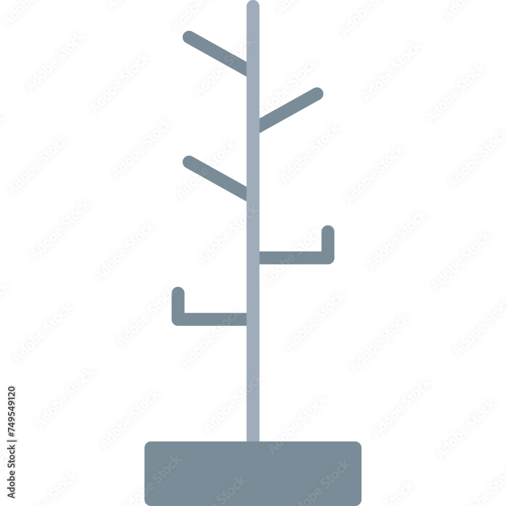 Hat Stand Vector Flat Icon