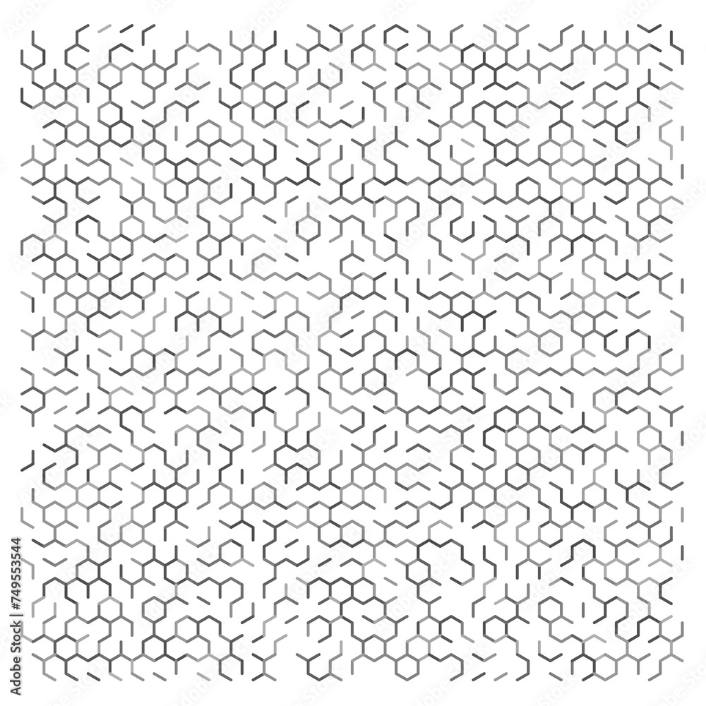 Gray abstract hexagon grid background. Gray abstract hexagon grid background.