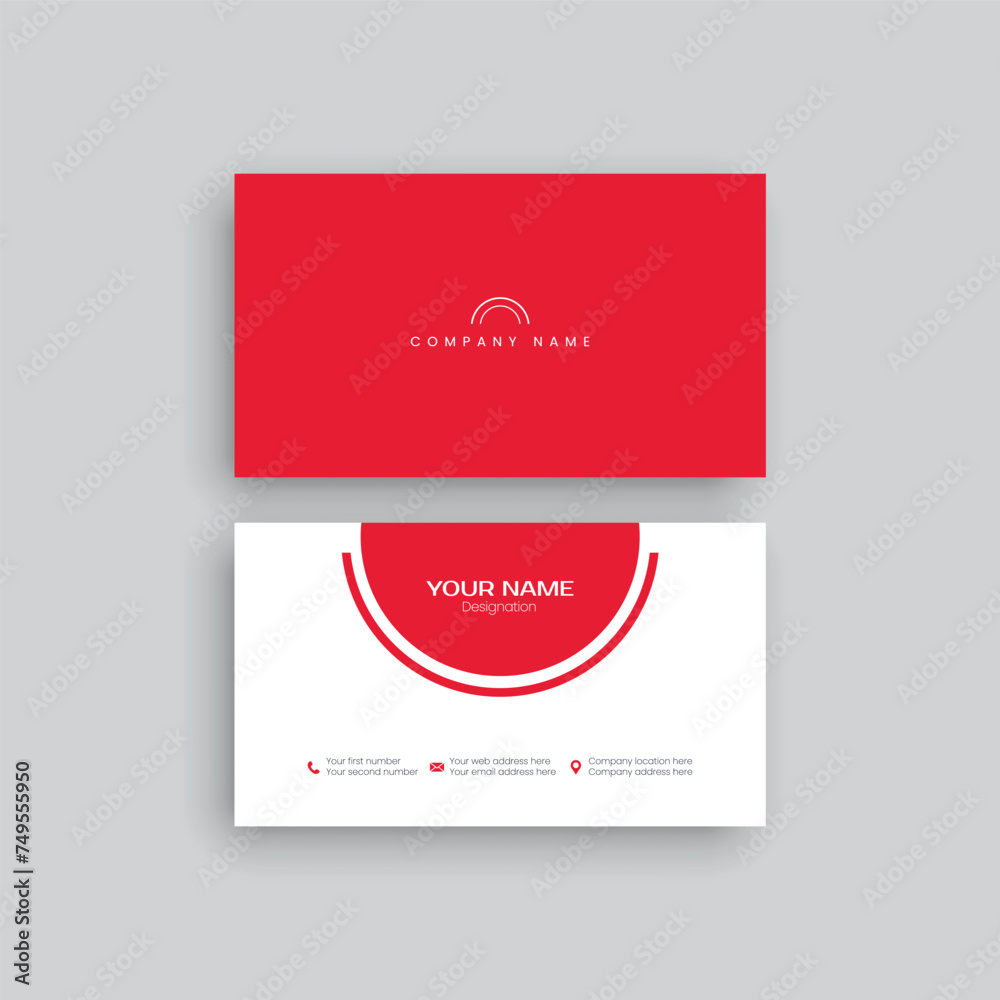 Vector professional business card design Vector professional business card design