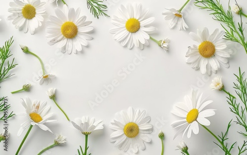 Floral Serenity: Chamomile Daisy Composition © Mike