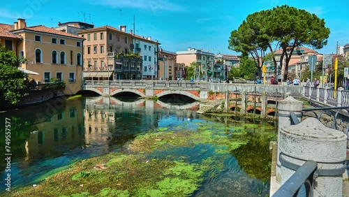San Martino bridge in Treviso, Italy photo