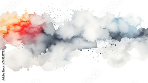  watercolor stain texture isolated on a transparent background