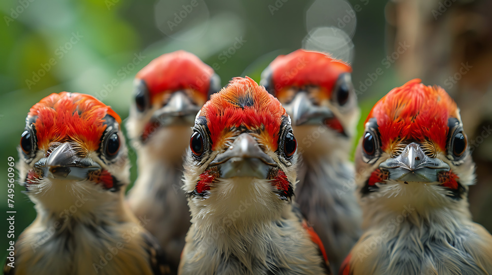 Fototapeta premium Close-up of safari wild life in nature image ultra wide angle lens