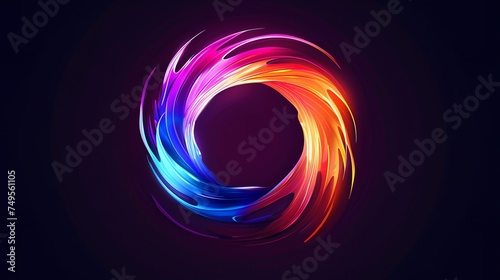 Dynamic Vector Art: Illuminated Color Logo