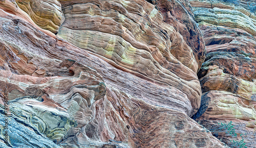 Sandstone is a clastic sedimentary rock composed mainly of sand-sized silicate grains.