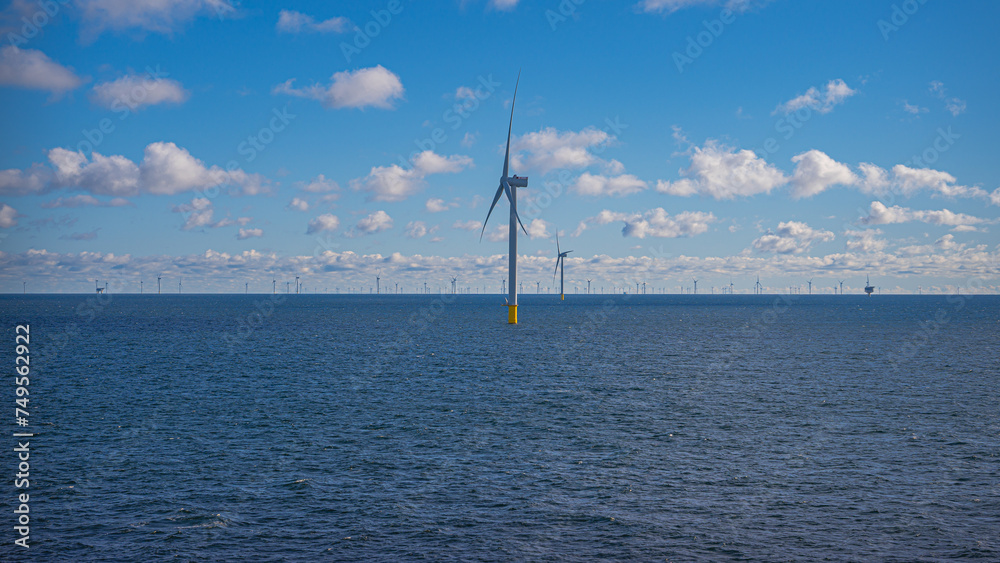 Windturbines in the Baltic Sea, Germany