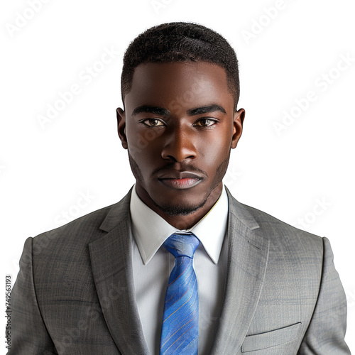 Businessman in Suit and Tie Posing