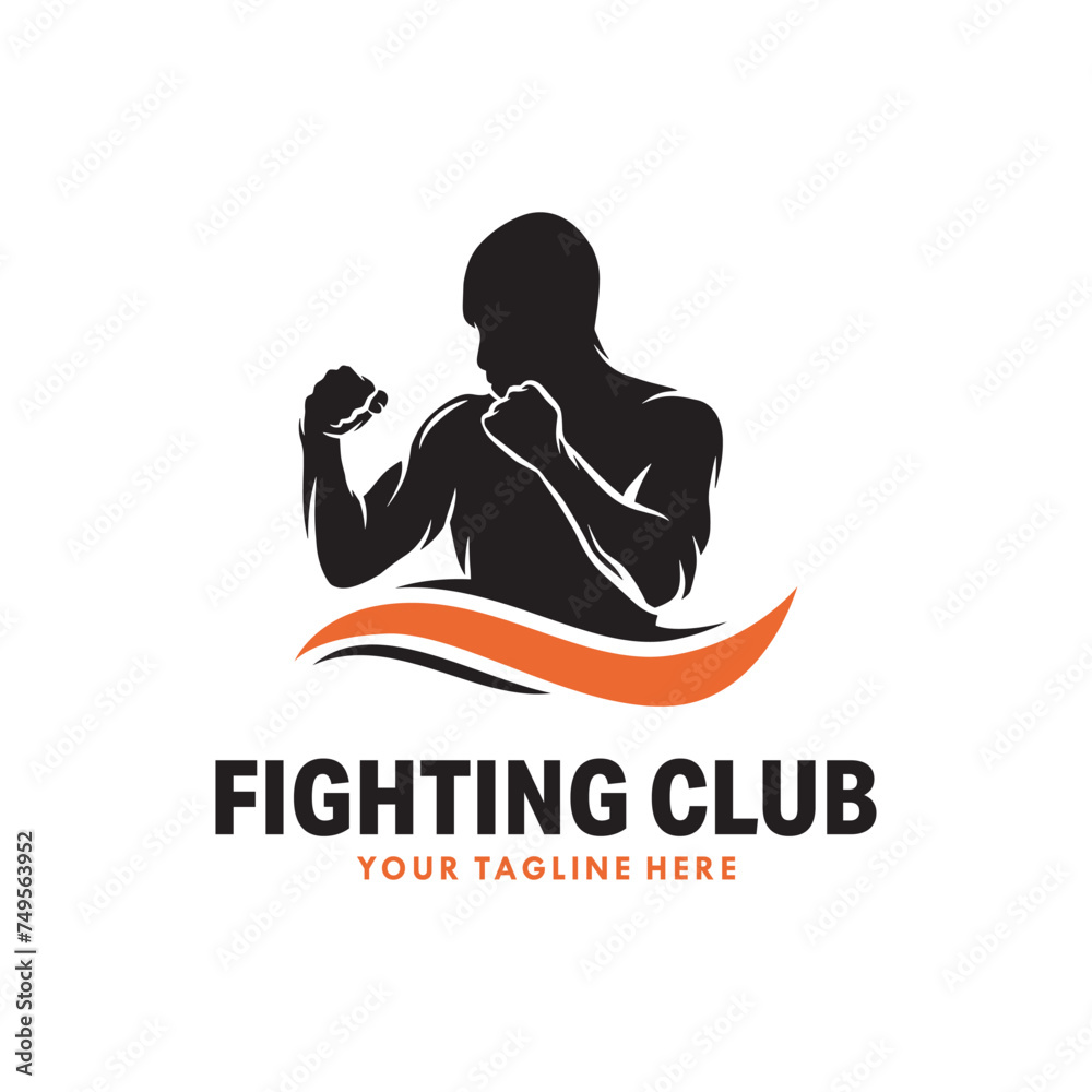 Fighting club Logo Design Template