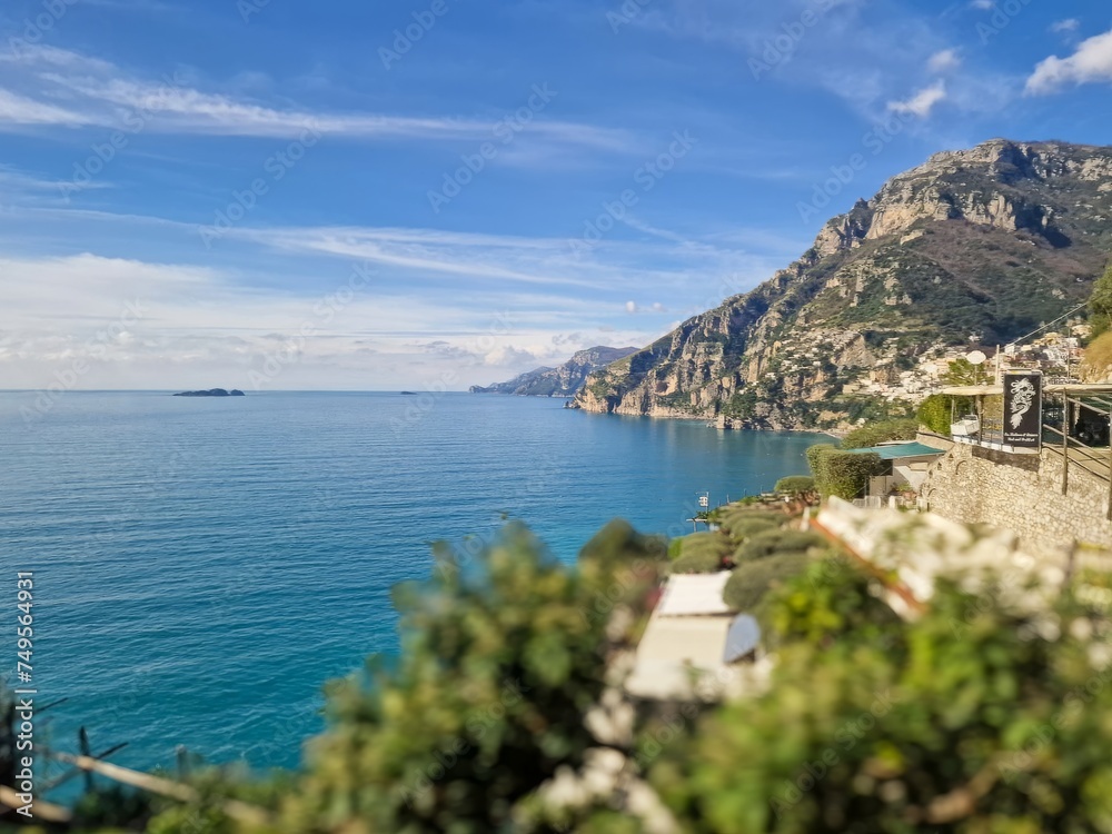 The Magnificent Amalfi Coast in Italy is a breathtaking stretch of coastline renowned for its dramatic cliffs, charming villages, and crystal-clear waters.