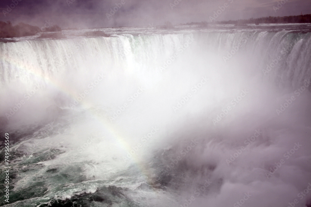 Obraz premium Horseshoe waterfall view from the canadian side - Niagara fall - Ontario - Canada