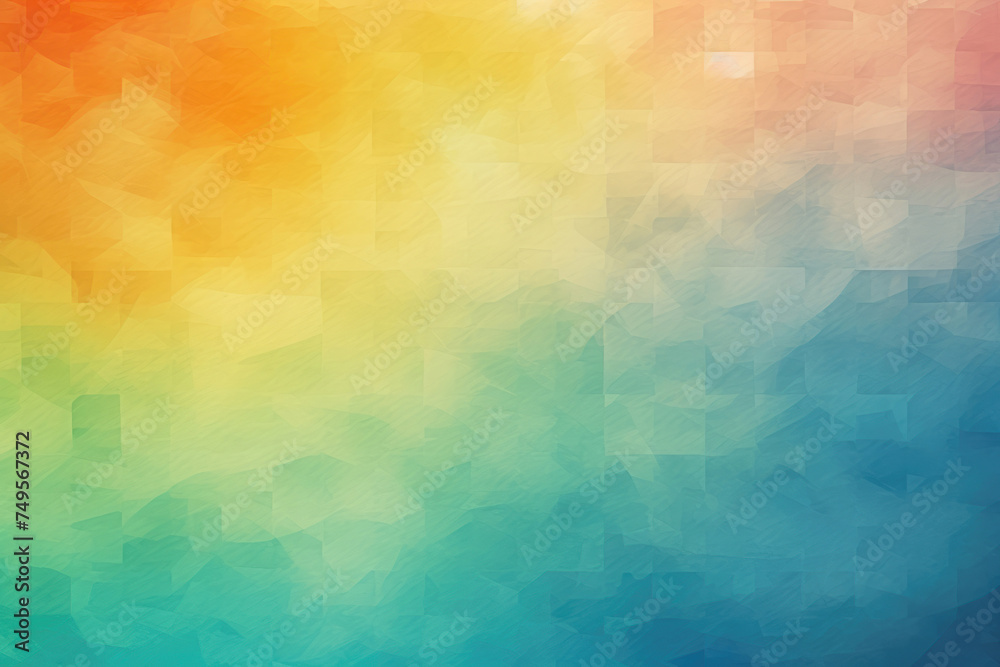Abstract colorful cubism background with a soft gradient.
