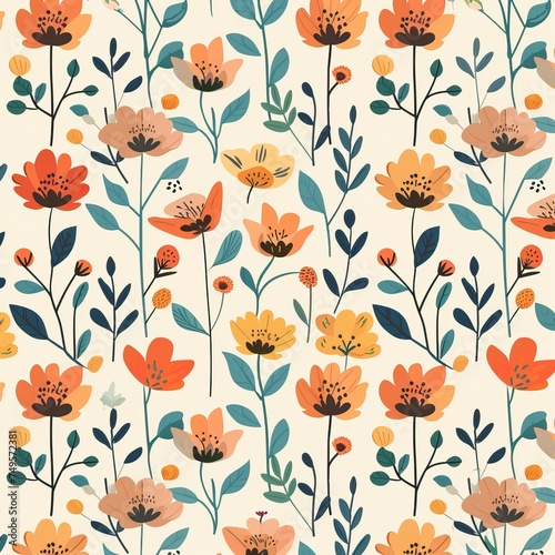 Flat Floral Pattern