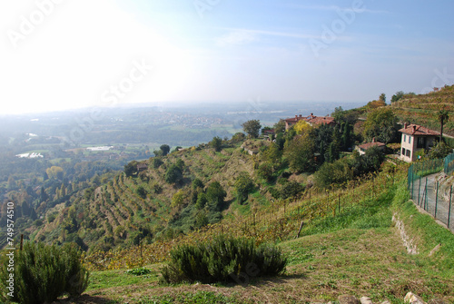Le colline di Montevecchia in provincia di Lecco, Lombardia, Italia.