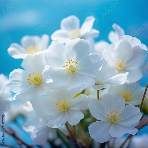 Spring summer delicate seamless pattern with blooming Flower