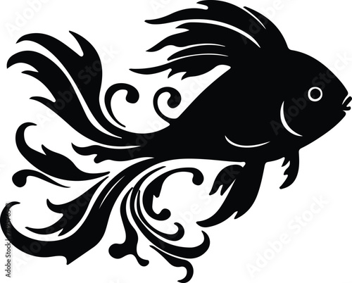 bony fish silhouette
