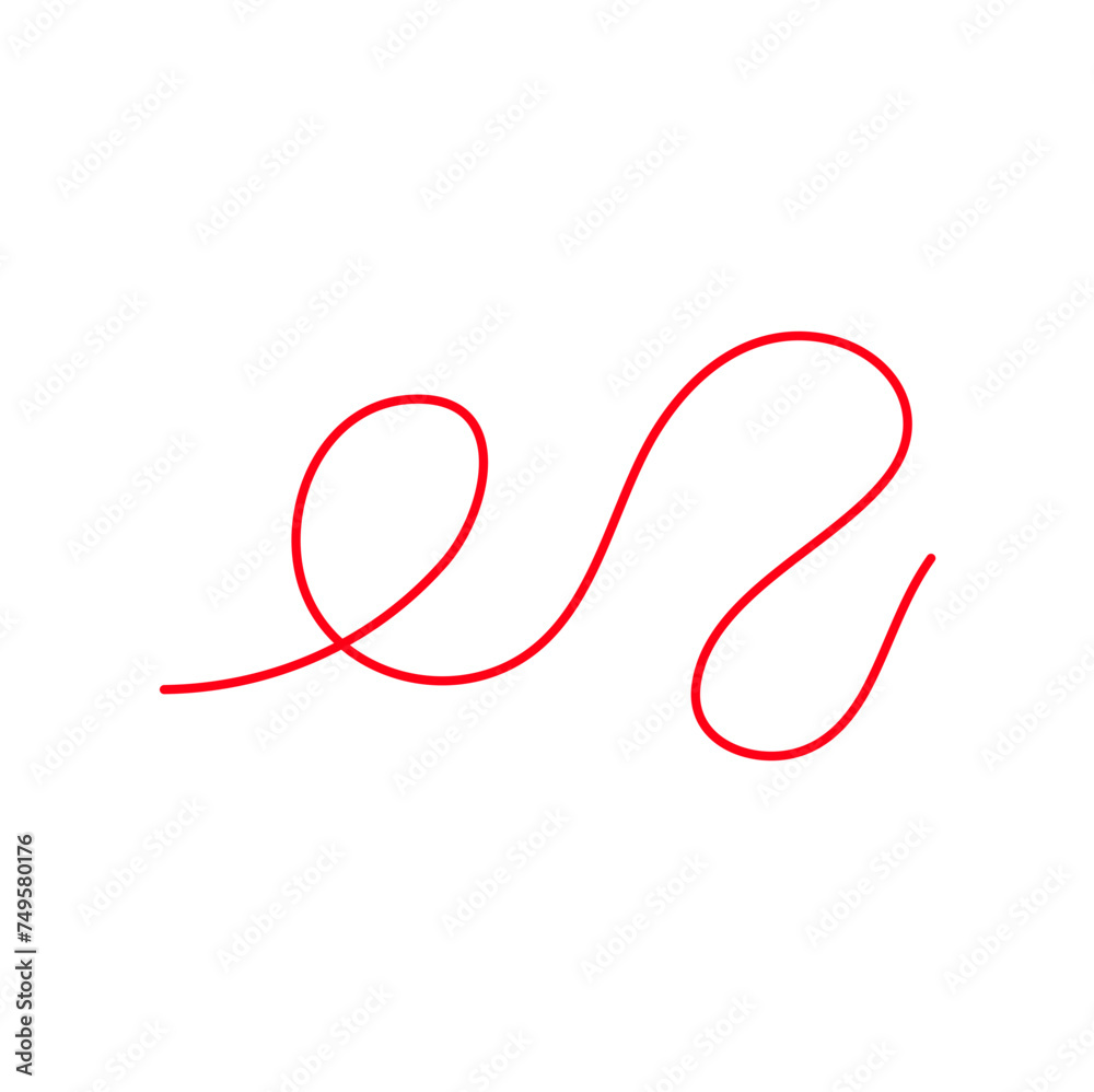 Vector Red Thread Vector Red Thread