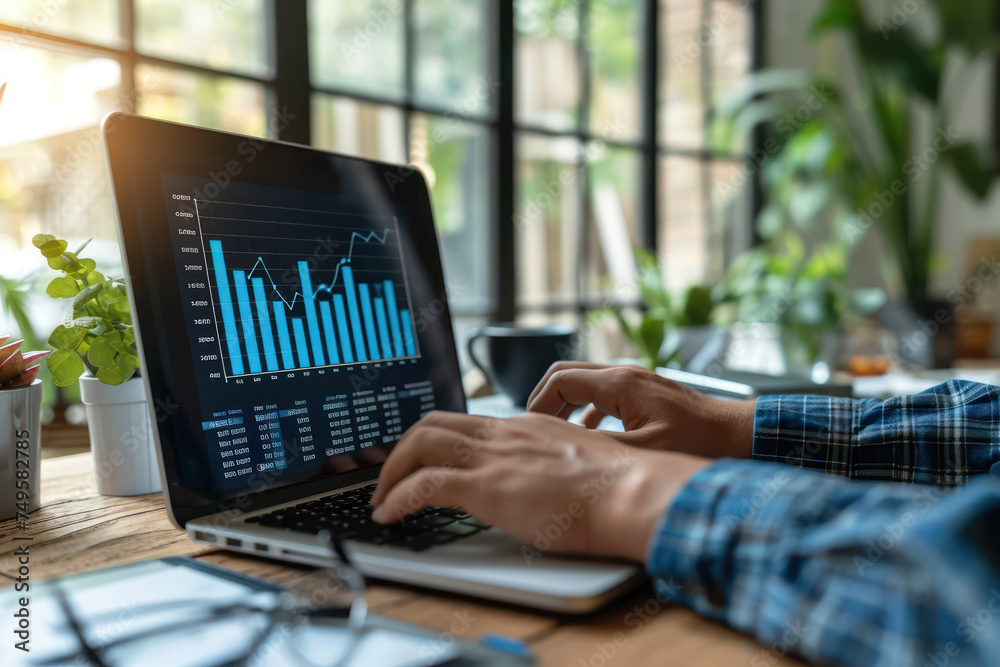 MAN IS WORKING ON DESKTOP technology background illustration IN vector FOR business, computer backgrounds Concept OF internet data, APP interface MAN IS WORKING ON DESKTOP technology background illustration IN vector FOR business, computer backgrounds Concept OF internet data, APP interface